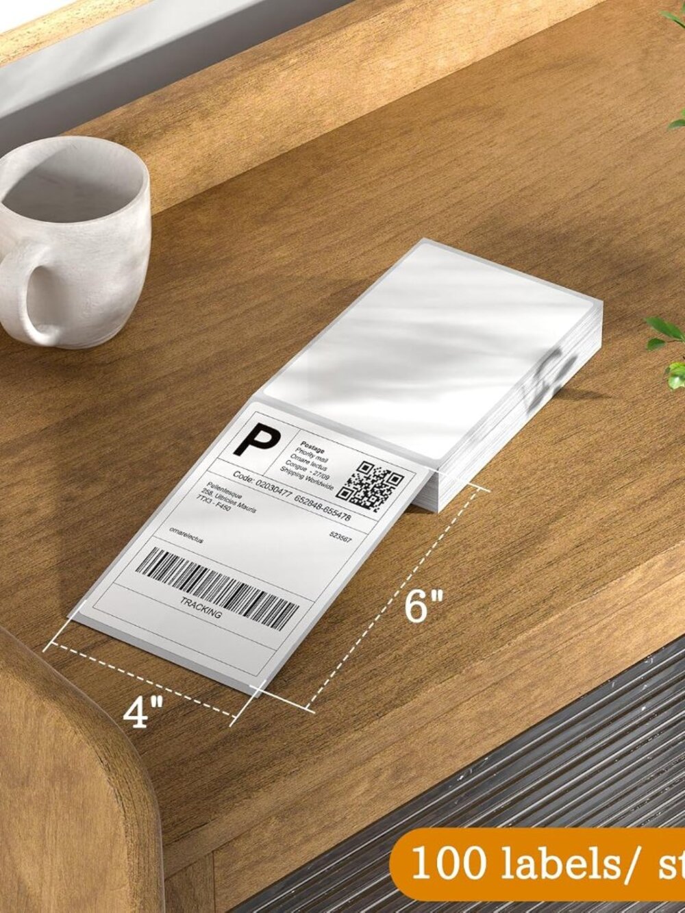 Thermal Shipping Labels 4X6 (100) CT
